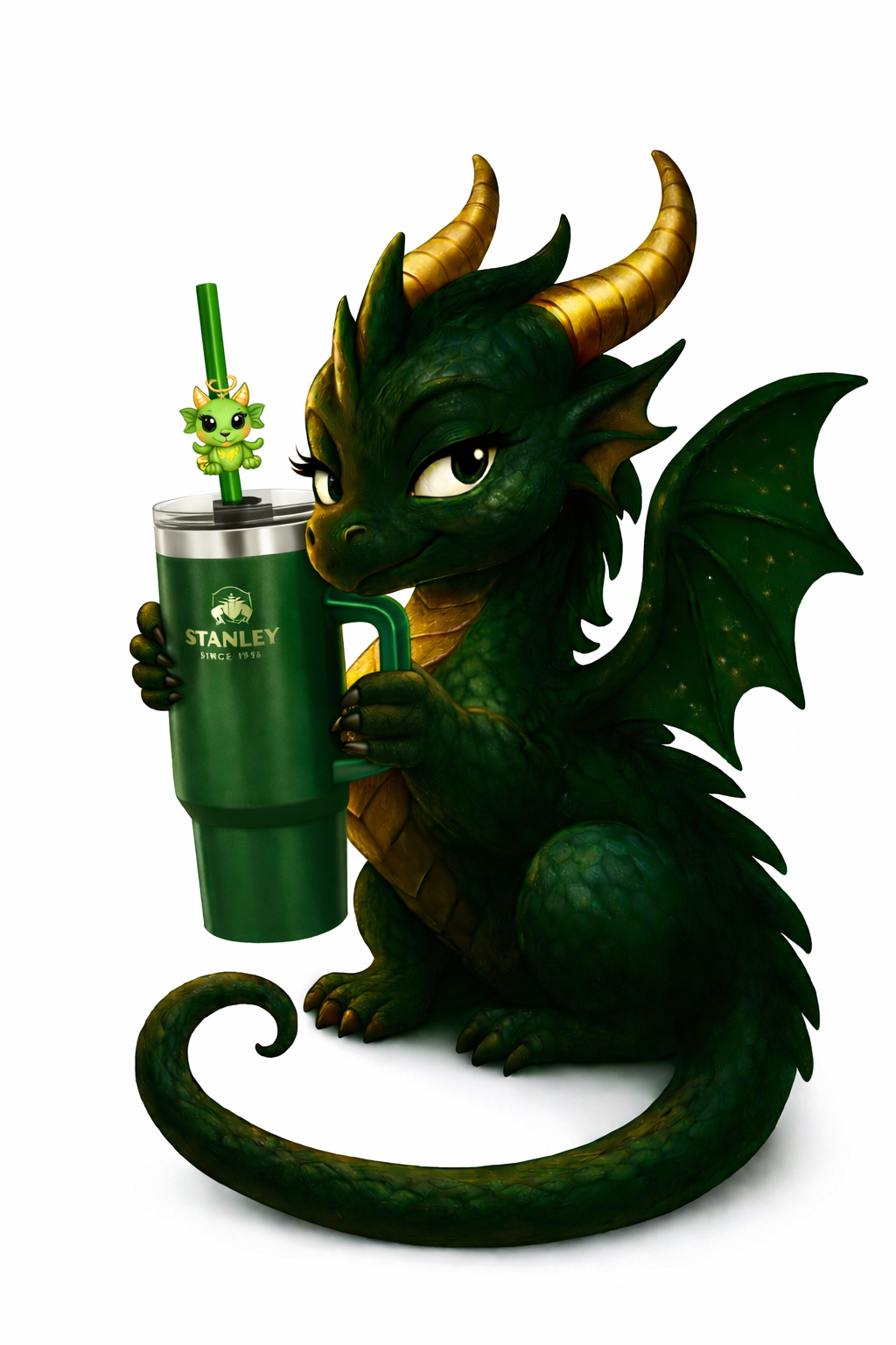 $7 Live Claim Straw Charm